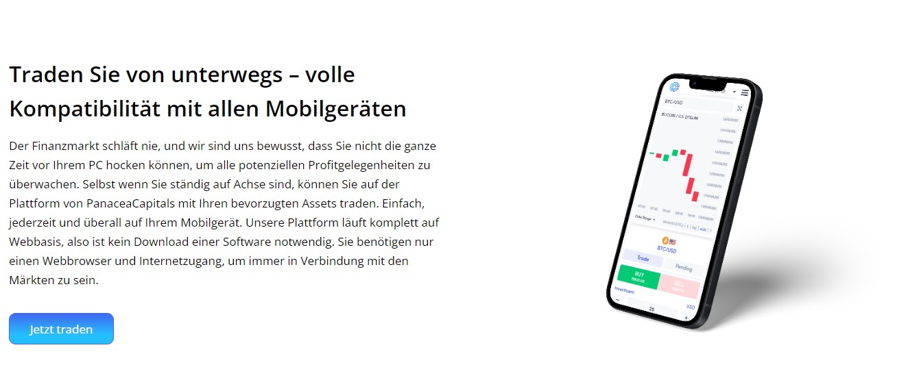 PanaceaCapitals Trading Platform